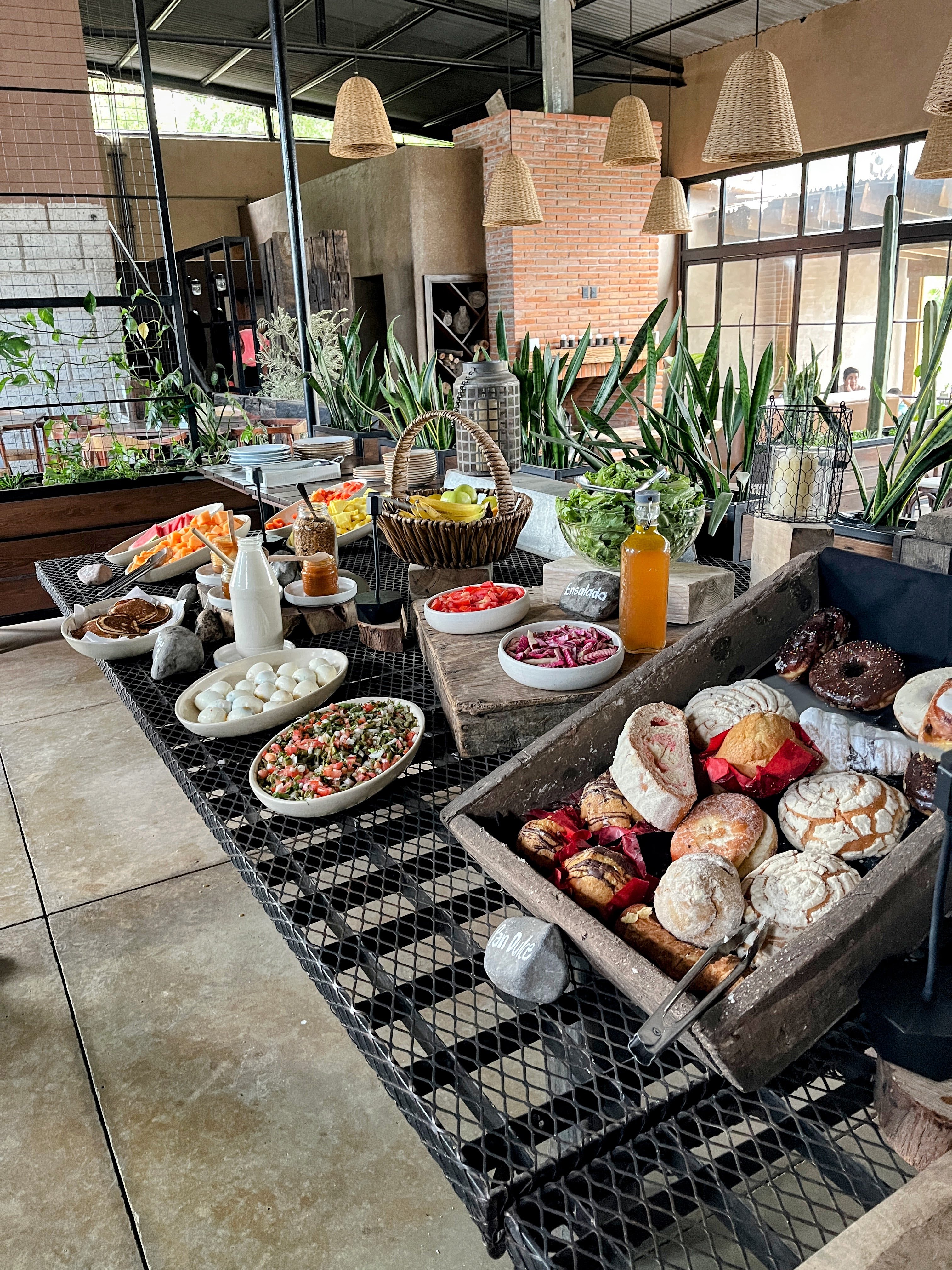 Buffet artesanal en Restaurante La Ordeña